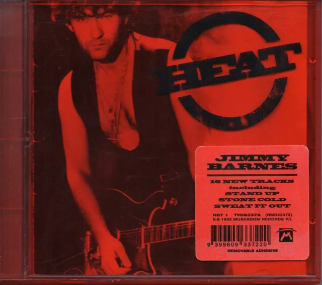 Jimmy Barnes - Heat Cd  Gold Disc/Translucent Red Case 1993 Mushroom