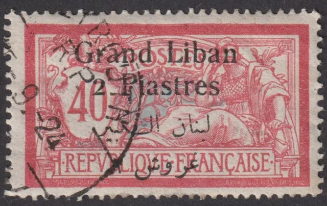 LEBANON 1924/5  2p on 40c  Classic  Used  Stamp  (C56).