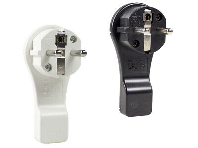 as - Schwabe contacto de protección enchufe plano 230V / 16A IP20 blanco o negro 1,5mm2