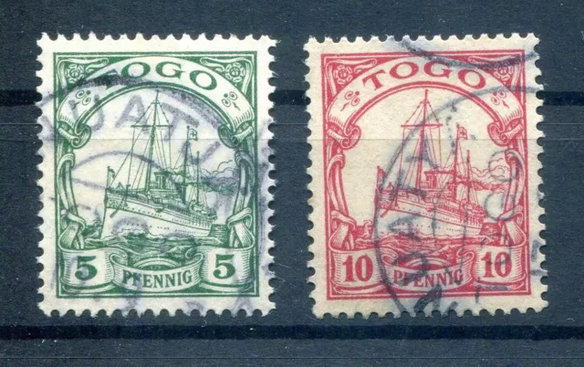 Togo 8+21 mit STEMPEL NUATJÄ und NUATYÄ gest. (H7301