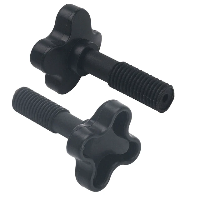 1 Coppia Di Viti Di Fissaggio In Plastica Per Altalena Da Giardino, Attacchi Per Telaio Baldacchino, Diametro 10 Mm, Lunghezza 57 Mm, Colore Nero, Ricambio Per Dondolo Esterno