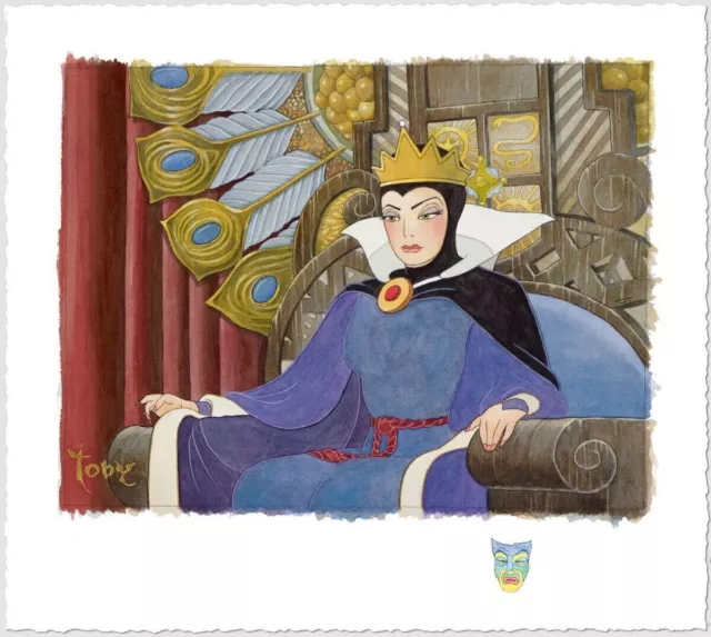Toby Bluth - Face Of Evil Snow White Evil Queen Disney Fine Art