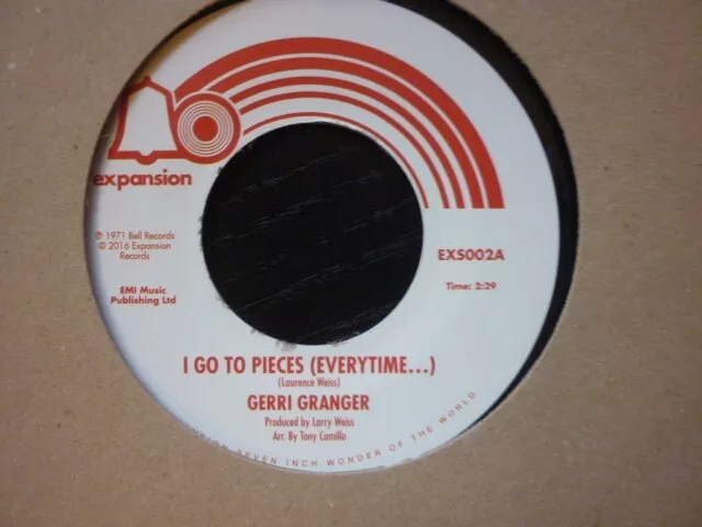 gerri grainger i go to pieces...out a site uk northern soul reissue 45