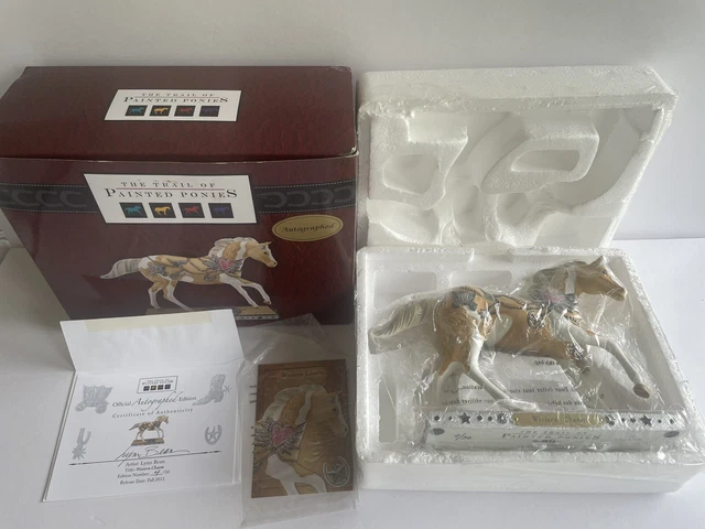 Rare Trail Of Painted Ponies Western Charm 1E/51 Autographed By Lynn Bean