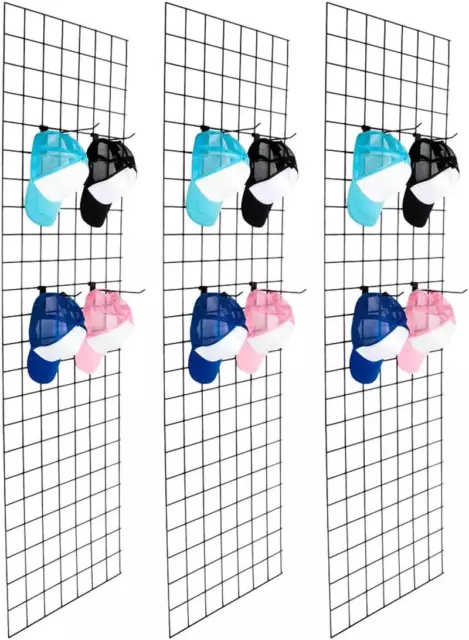 6' X 2' Wire Grid Panel for Retail Display Gridwall, Wire Grid Wall Display Rack