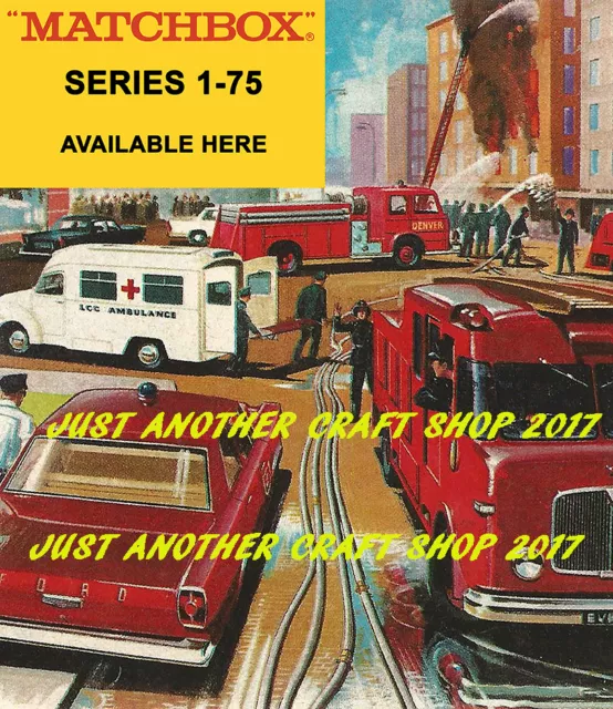 Matchbox Serie 1-75 Groß Poster Prospekt Anzeige Shop Display Zeichen 1966 #2
