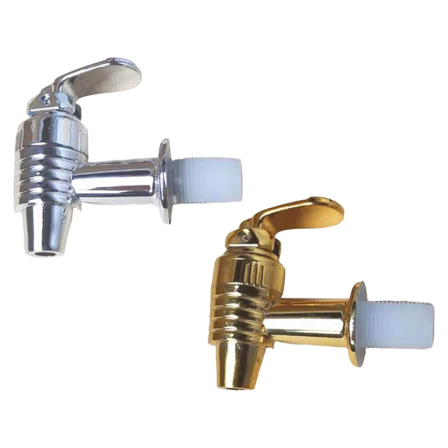 Robinet Distributeur Boisson Acier Inox 304 - 16mm - Pour Fontaine à Eau, Fût à Thé, Récipient Verre