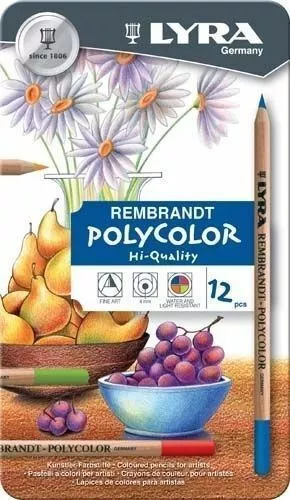 Lyra - Rembrandt Polycolor Coloured Pencils (tin of 12)