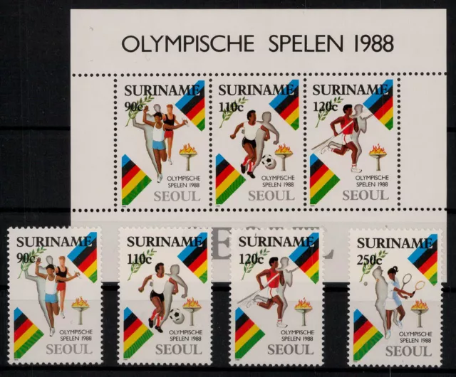 Surinam; Olympische Sommerspiele 1988 kpl. **  (15,50)