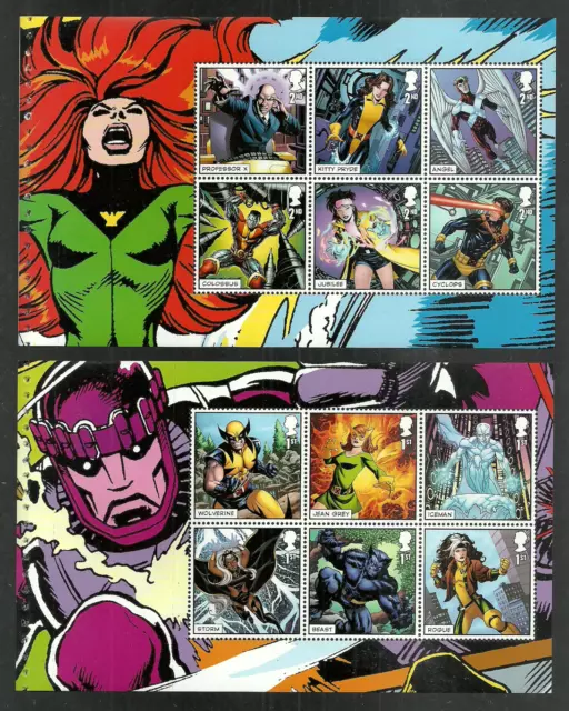 Gb 2023 X-Men Marvel Comics Super Heroes Prestige Booklet Set On 2 Panes Mnh