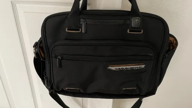 TUMI Alpha T- Pass Travel Bag EXPANDABLE Shoulder Laptop Briefcase.