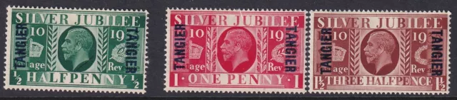 MOROCCO AGENCIES TANGIER 1935 Silver Jubilee Omnibus MM SG238-240