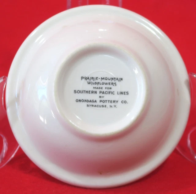 Vintage Southern Pacific China 5" Bowl - Prairie Mountain Wildflowers -Rrbs 2
