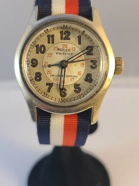 VINTAGE ROLEX VICTORY Military Mans Watch, working collector watch for ...