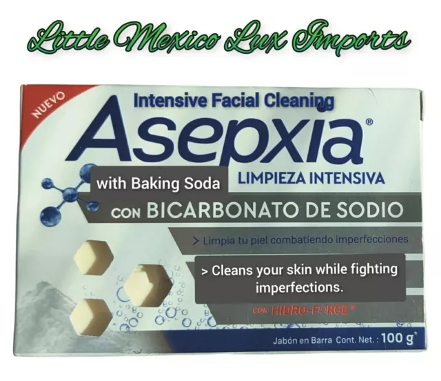 2 x 100g Jabon de Cara para Acne Piel  Asepxia Soap Baking Soda Intensive Skin