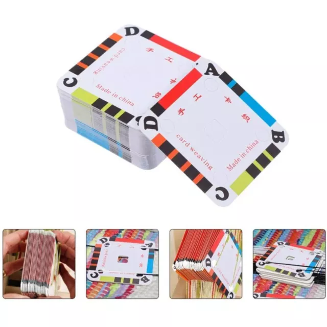 Practical Weaving Cards Paper Loom Cardboard Weaving Tablet  Friends