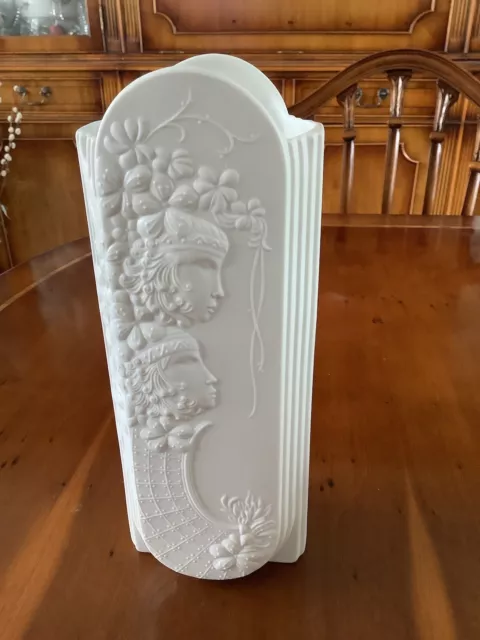AK Kaiser Bisque White Porcelain Vase