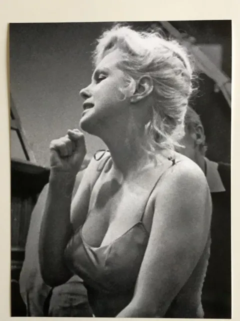 Marilyn Monroe singing Let's Make Love songs RARE candid 6x8 photo in studio