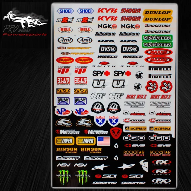 Automotive Sponsor Logo Decal Sticker Sheet Motorcycle/Bike/ATV/Helmet YOSHIMURA