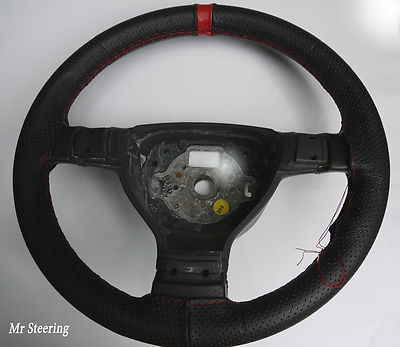 Adatto A Lotus Ford Cortina Mk2 perforato in pelle Volante COPERCHIO GRIGIO CUCITURE 