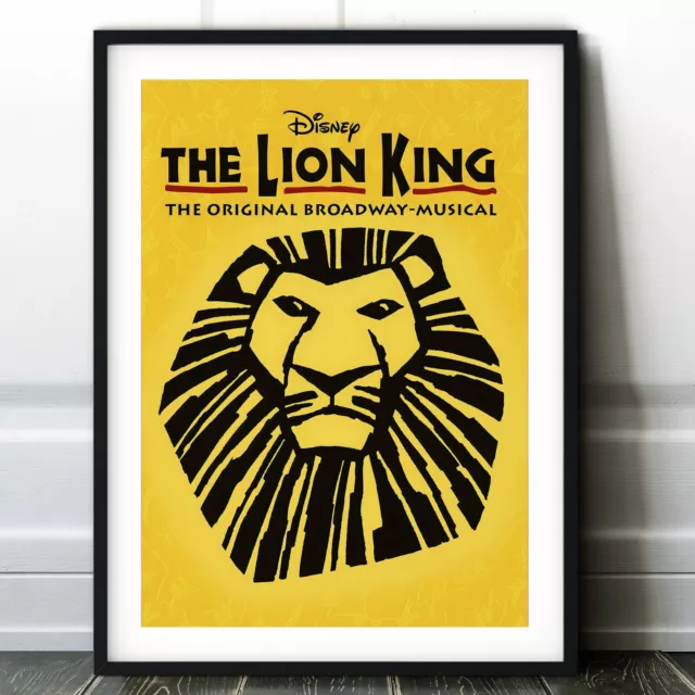 The Lion King Musical Poster Print - West End Wall Art - Broadway Play Theatre