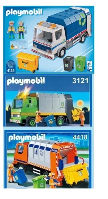 Playmobil (R5115) Eboueurs – Cassonetto Blu 3121 4418 – Usato Ma In Ottime Condizioni - Foto 4