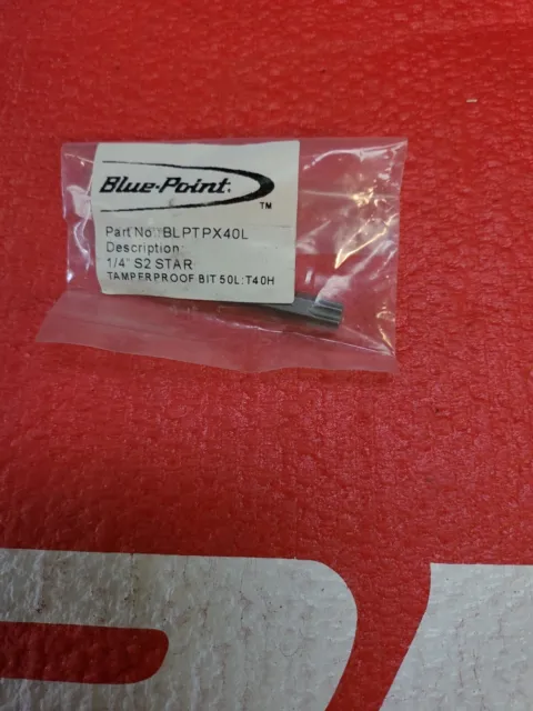 Bluepoint 1/4 Tamperproof T40 TORX Bit blptpx40l