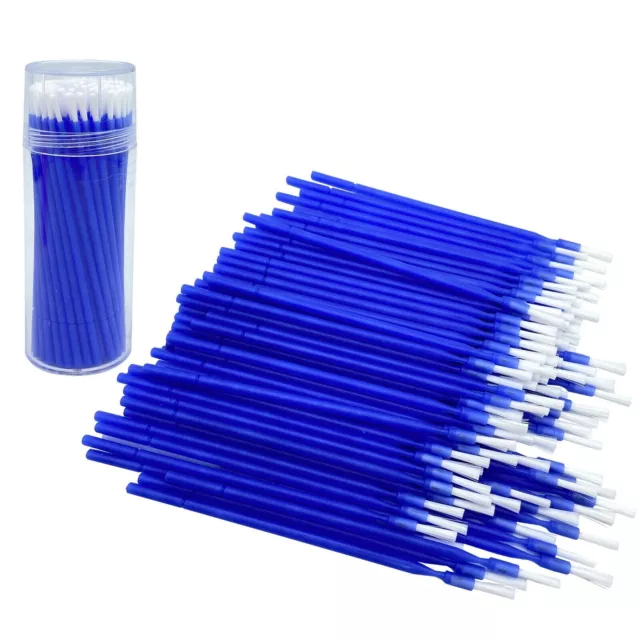 1000 Pcs Dental Disposable Micro Brush Bendable Applicator Tips Long Handle