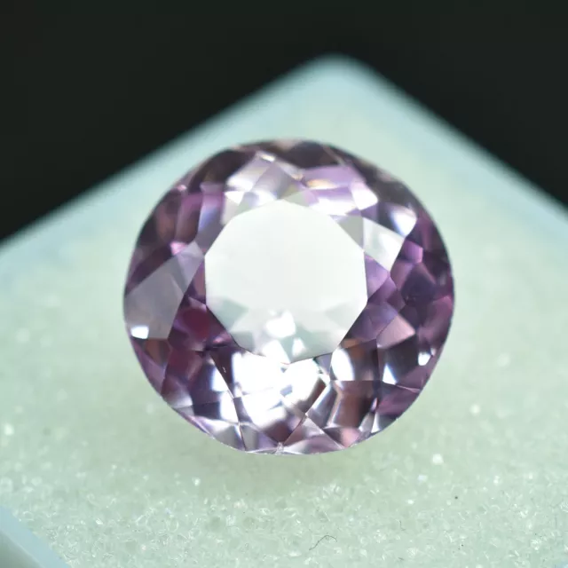 Natural Pink Sapphire Certified 8.05 Ct Flawless Ceylon Round Cut Loose Gemstone