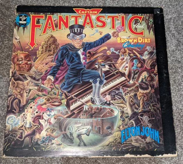 Elton John Captain Fantastic And The Brown Dirt Cowboy Vinyl LP Album 1975 - G