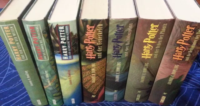 Harry Potter Büchersammlung Band 1-7 komplett, deutsch, gebunden, guter Zustand