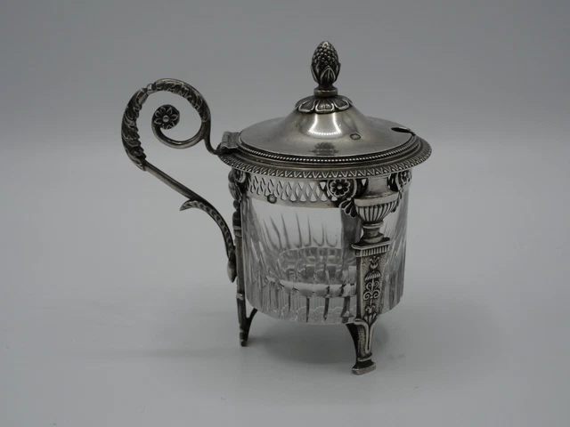 Porte-cavier De Luxe – Argent Massif, Verre, Porcelaine, Marbre – Urart Turquie – Fait Main