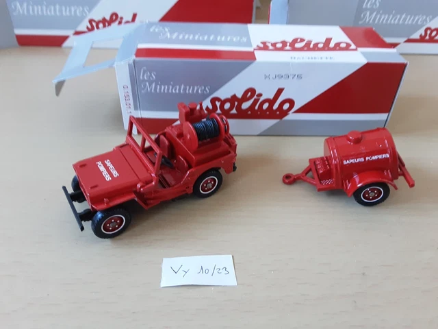 POLICHINELLE POMPIER /NO Dinky Toys Jeep Willys Origine Roues Buis