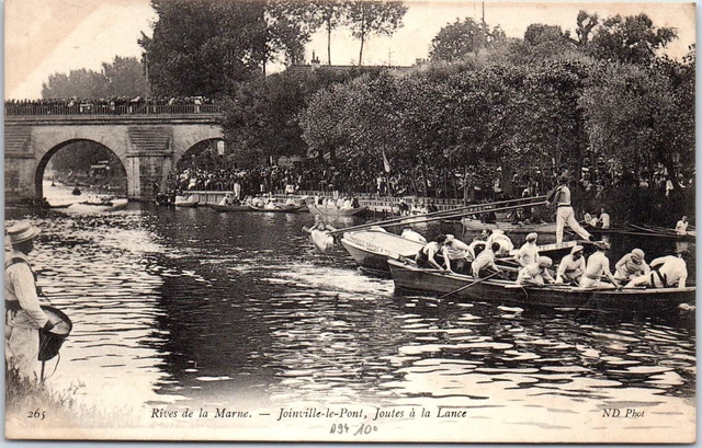 94 JOINVILLE LE PONT - joutes a la lance sur la marne