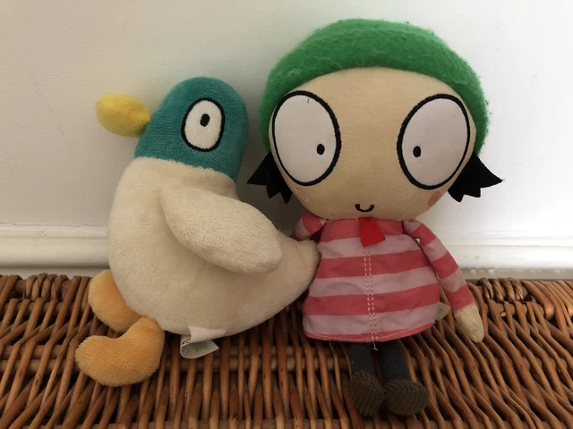 SARAH AND DUCK Cbeebies Talking/Sound Plush Soft Toys Fully