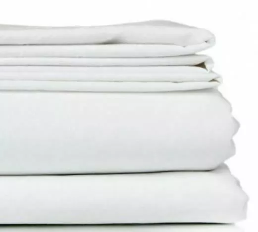 Crisp Long Single Fitted Hotel  Sheet - White | Bnb Supplies