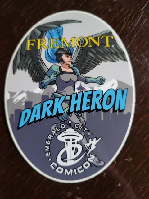 FREMONT BREWING Dark Heron IPA Comicon Tap Handle Sticker decal brewing beer