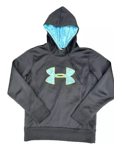 Under Armor Men’s Black Hoodie Athletic Jumper Sweater Small Hooded Pullover