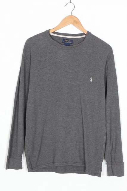 POLO RALPH LAUREN Maglione girocollo in maglia a nido d'ape uomo taglia L VR0627