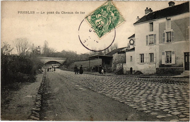 CPA Presles Le pont du chemin de fer FRANCE (1307909)