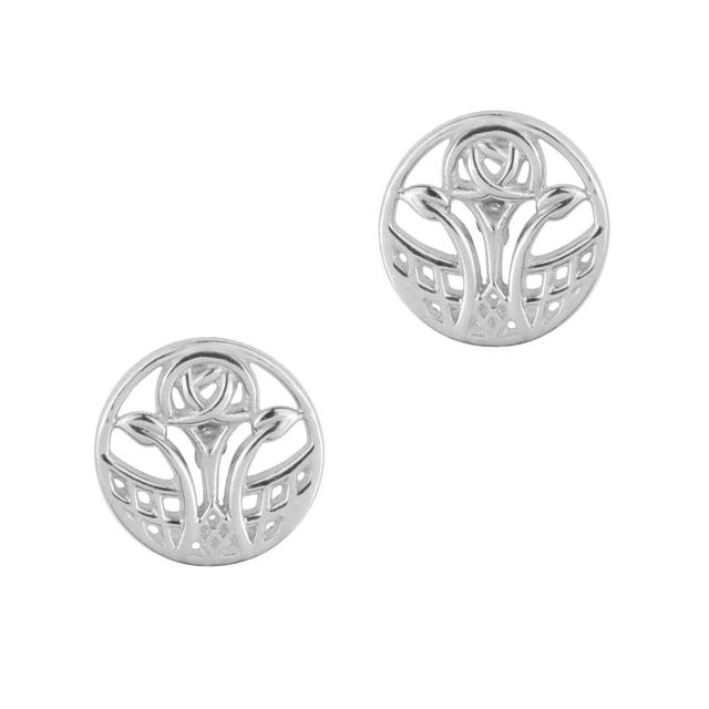 1 Paio Orecchini A Bottone Alla Moda Argento Sterling Infino Simbolo Per Donne Per Decorazione Quotidiana | SHEIN ALIA - Foto 4