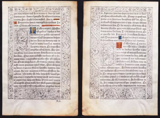 Book of Hours Inkunabel Livre D'Heures Book Of Hours Paris Pigouchet 1490