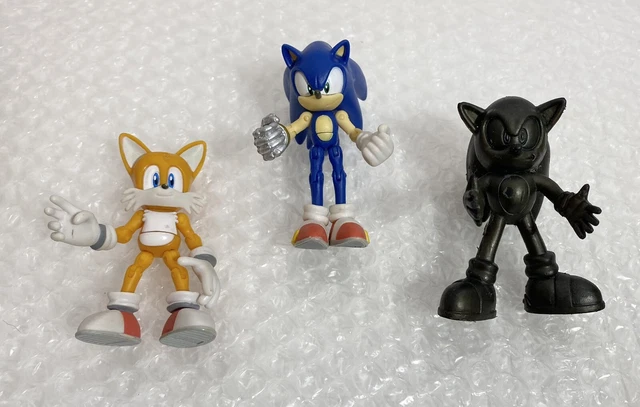 JAZWARES SONIC BLACK Knight Figure. 3 Inch. Sega. Plus Tails