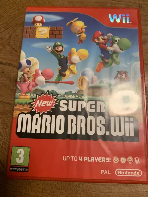 New Super Mario Bros Wii Nintendo Wii Game | Complete Manual Tested PAL 2009