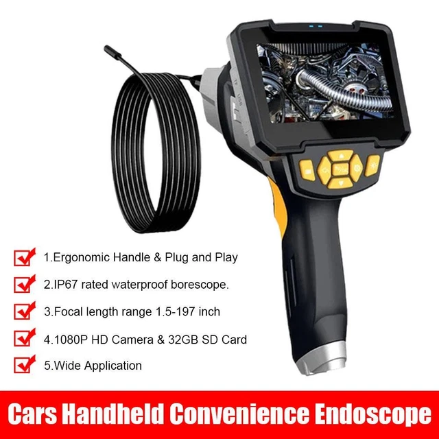 Caméra Endoscope Industrielle AUTOOL SVB305 - Pour Auto, écran 4,3", Sonde Articulée 210°, Waterproof IP67, Neuve