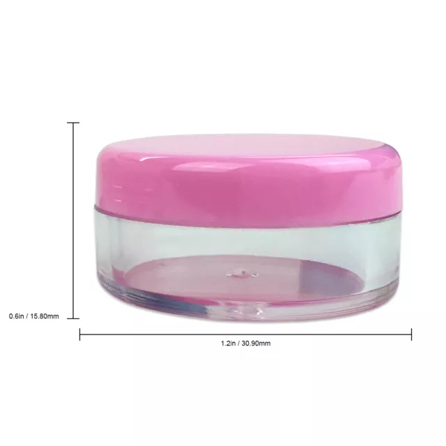 50 Pieces 5 Gram/5ML Plastic Makeup Cosmetic Lotion Cream Sample Jar Containers 2