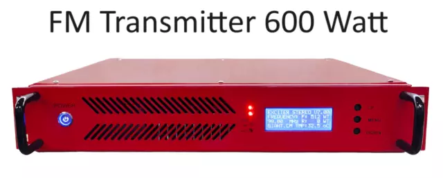 600W FM Stereo Professional Radio Broadcast Transmitter with Exciter ...
