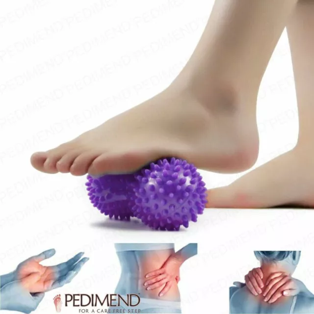 Pedimend Muscle Fatigue, Ache & Pain Relief Peanut Shape Spiky Massage Ball-1PC