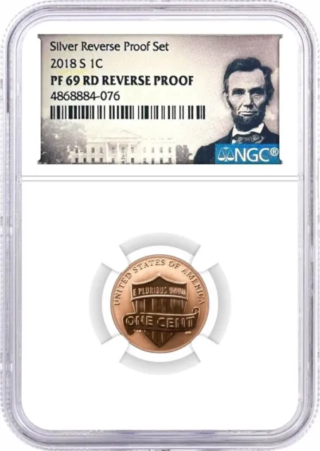 2018 S 1C Reverse Proof Lincoln Cent NGC Reverse PF69 RD Lincoln Label