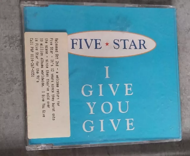 Five Star. I Give You Give. Promo Cd Single 1995